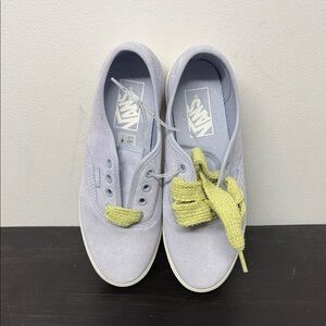 Vans Light Blue and Yellow Sneakers